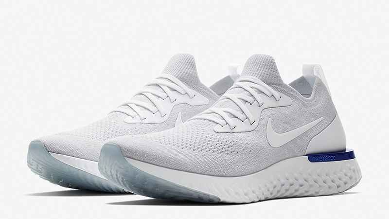 

Мужские кроссовки в стиле найк Epic React Flyknit White 44, Белый