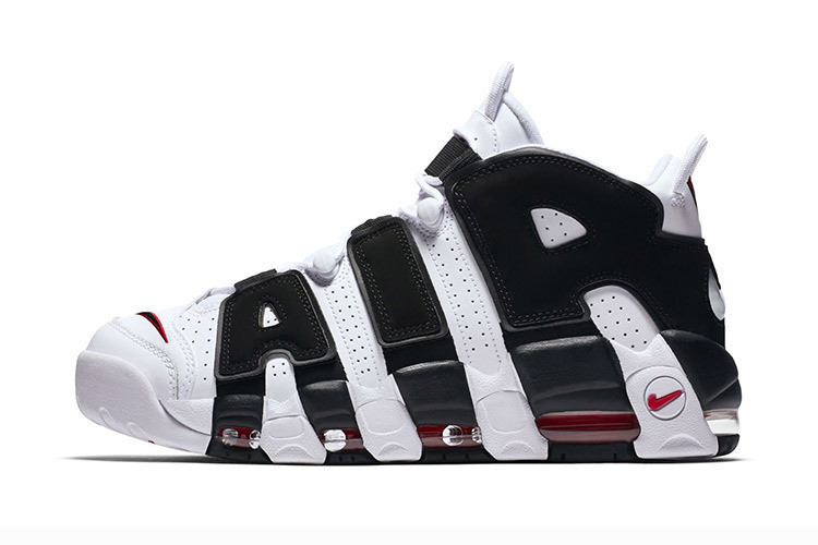 

Женские кроссовки в стиле Air More uptempo белые с черным 38