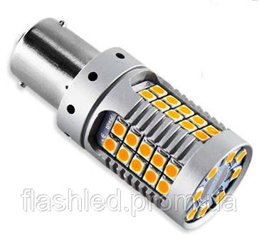 

Светодиодная лампа с цоколем 1156 BA15s P21W 48SMD 3030 12V Желтая canbus