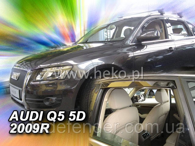 

Дефлекторы окон (вставные!) ветровики Audi Q5 I 2009-2016 4шт., HEKO, 10235