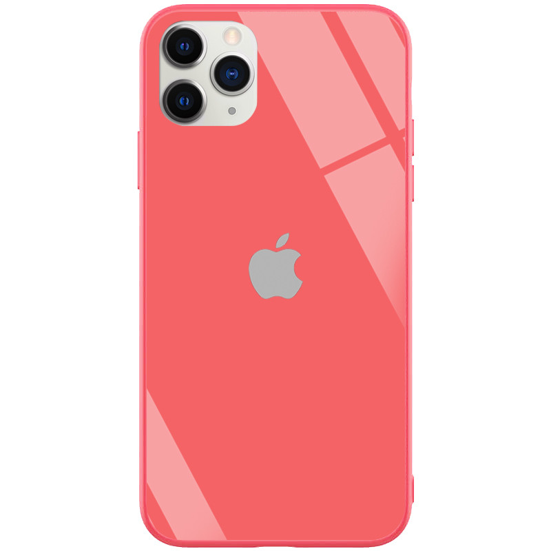 

Стильный чехол GLOSSY Logo series для Apple iPhone 11 Pro (5.8") Красный / Red orchid