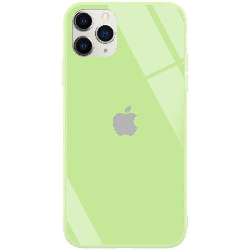 

Стильный чехол GLOSSY Logo series для Apple iPhone 11 Pro (5.8") Салатовый / Light green