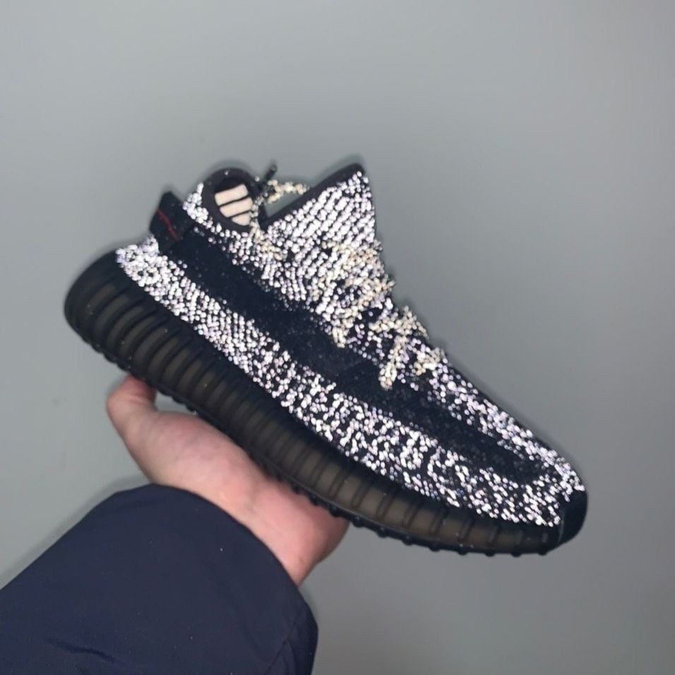 

Женские/мужские кроссовки в стиле Adidas Yeezy Boost 350 V2 полный РЕФЛЕКТИВ, Черный