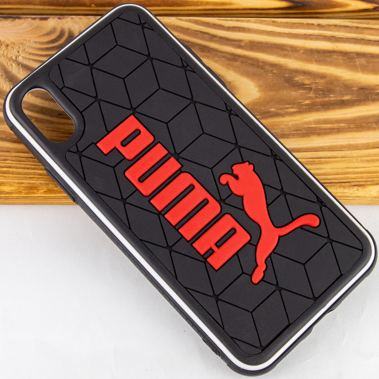 

TPU Чехол для Apple iPhone XS - Sneakers, Черный / puma