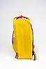 Рюкзак Fjallraven Kanken Classic Rainbow 16л Топ якість жовтий з райдужними ручками, фото 3