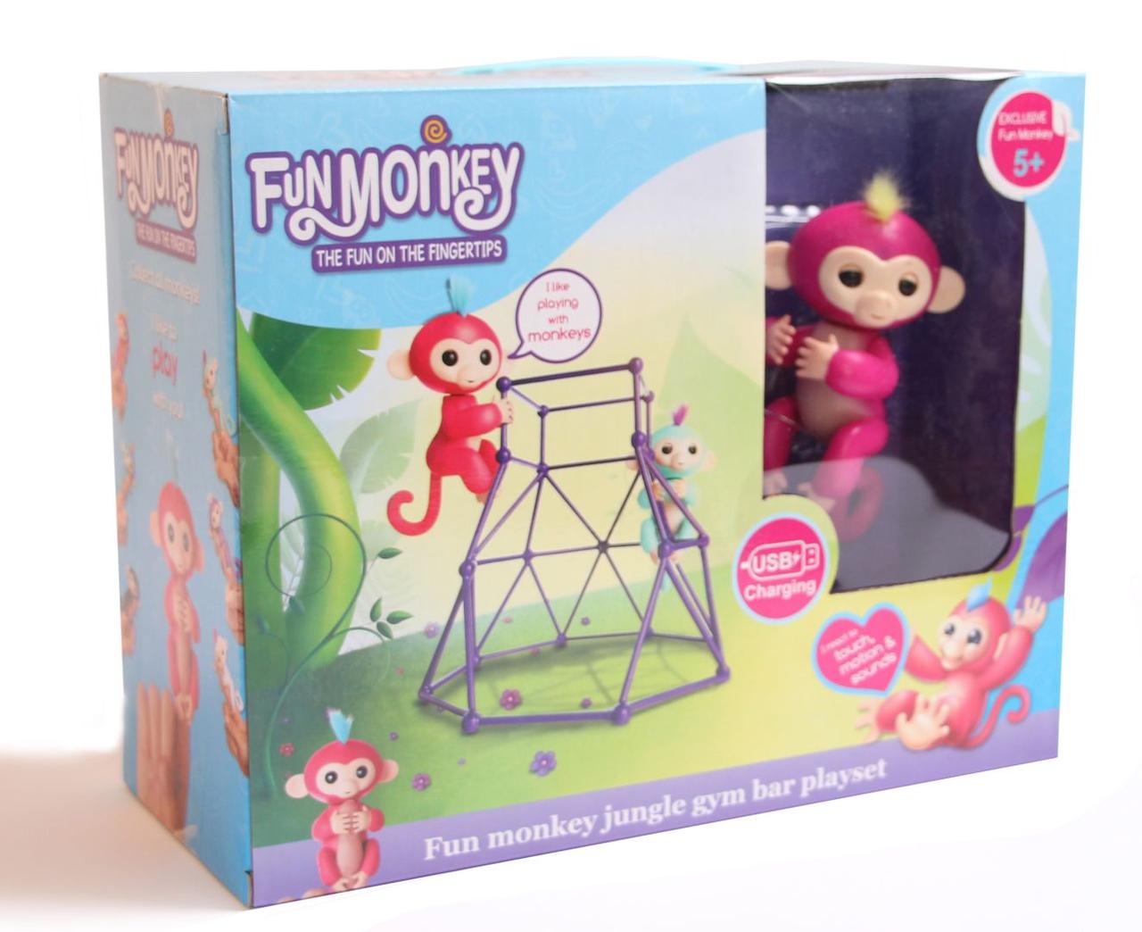 

Комплект Fingerlings Jungle Gym PlaySet + интерактивная обезьянка Aimee (228924285), Розовый