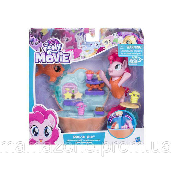 

Игровой Набор для девочек Подводное кафе Пинки Пай Мерцание - Pinkie Pie My Little Pony Undersea cafe Hasbro