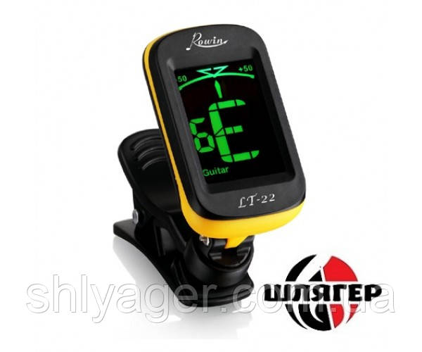 

ROWIN LT22 Black/Yellow Тюнер хроматичний кліпса, жовто-чорний