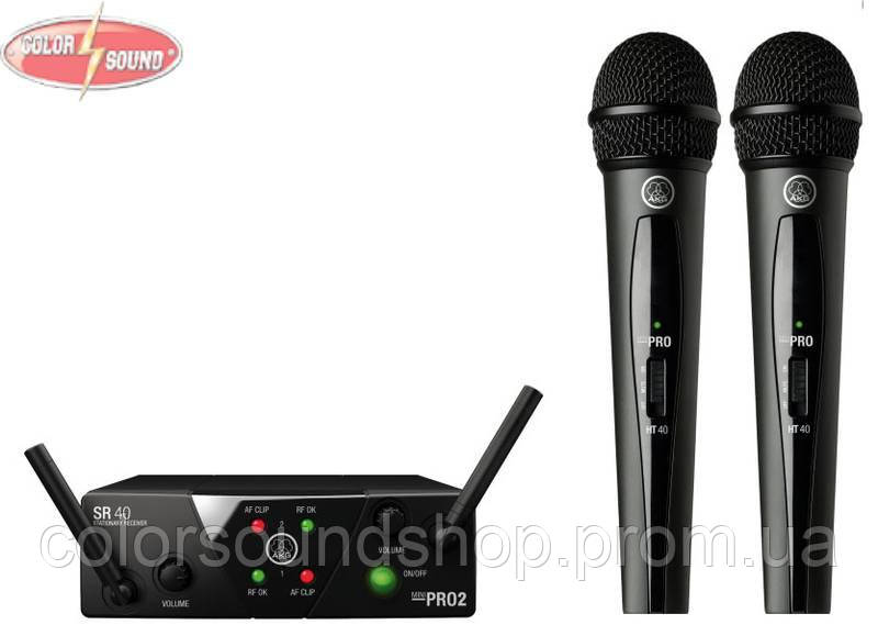 

AKG микрофоная радиосистема AKG WMS40 Mini2 Vocal Set BD ISM2/3 EU/US/UK