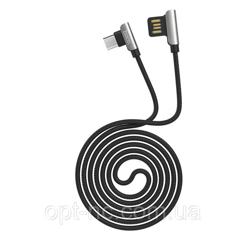 

Зарядный кабель Data Cable Hoco U42 Original Exquisite steel chargen Micro Черный