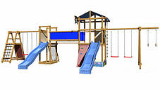 Дитячий спортивний дерев'яний майданчик SportBaby-13, розмір 3.15х 4 х 9.6, фото 3