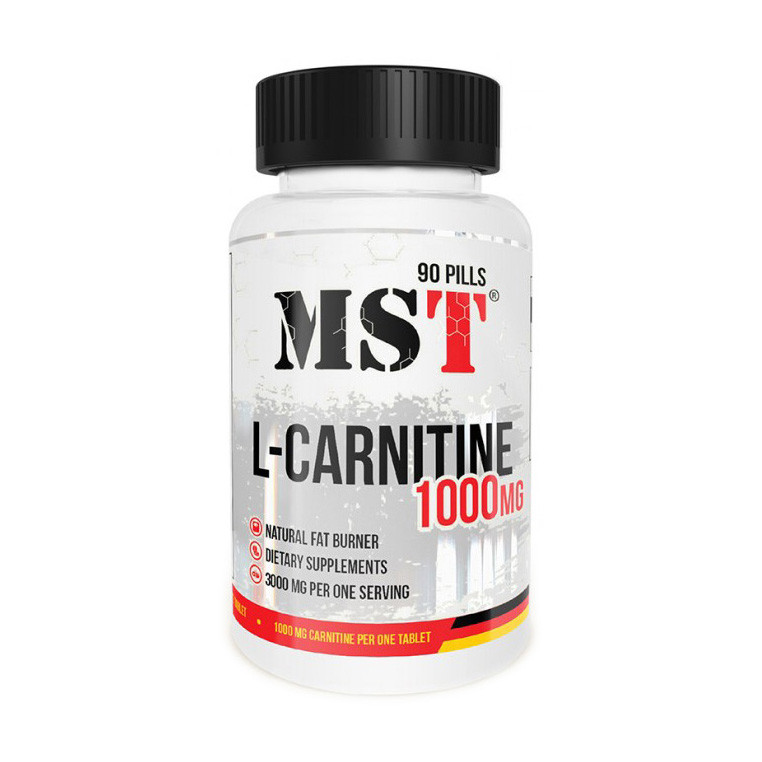 Л-карнитин жиросжигатель MST Nutrition L-Carnitine 1000 90 таблеток