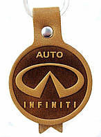 Автобрелок из кожи INFINITI Инфинити брелок для ключей, фото 1