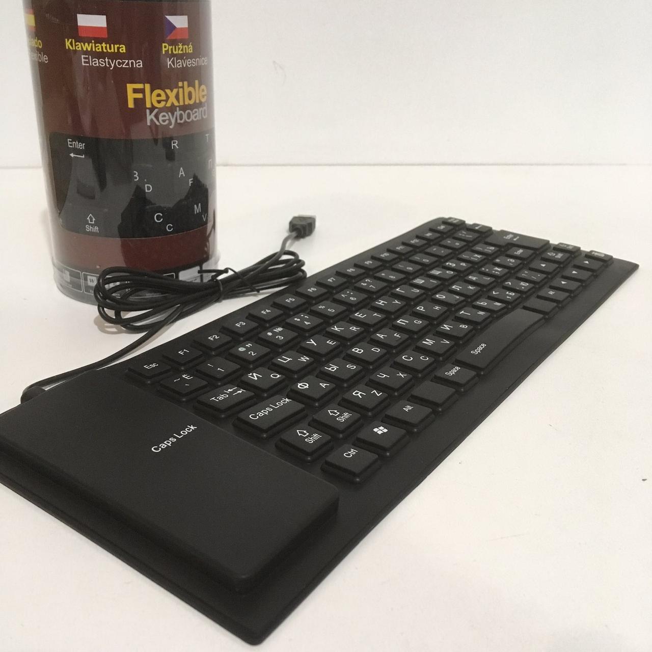 

Гибкая резиновая клавиатура Flexible Keyboard от USB Premium