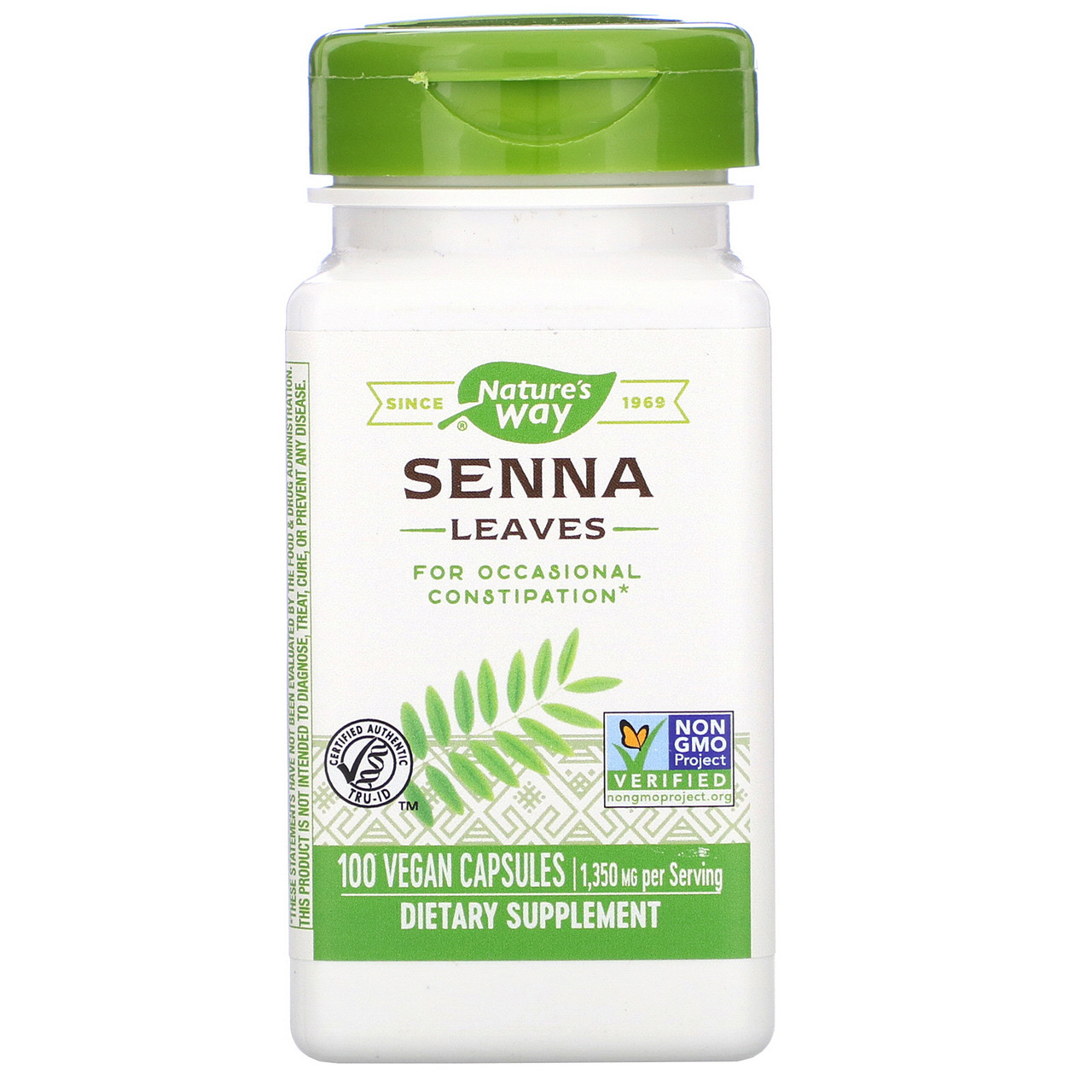 

Листья сенны Nature's Way "Senna Leaves" 1350 мг (100 капсул)