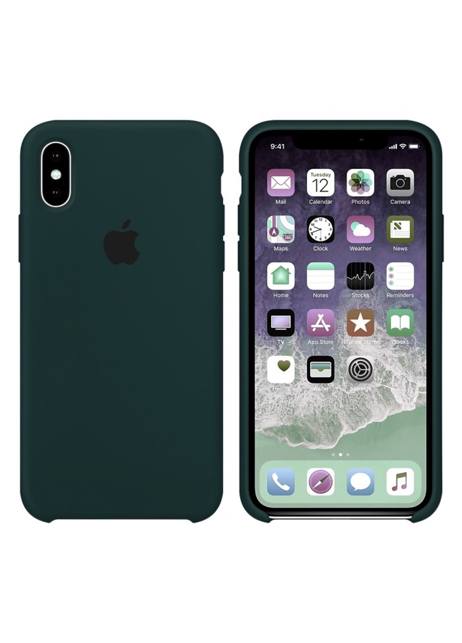 

Чехол ARM Silicone Case для iPhone Xs Max Dark Green, Зеленый