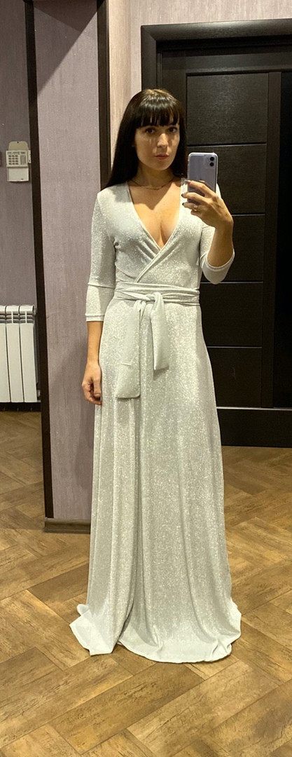 

Женское Вечернее длинное ПЛАТЬЕ в пол с Люрекса