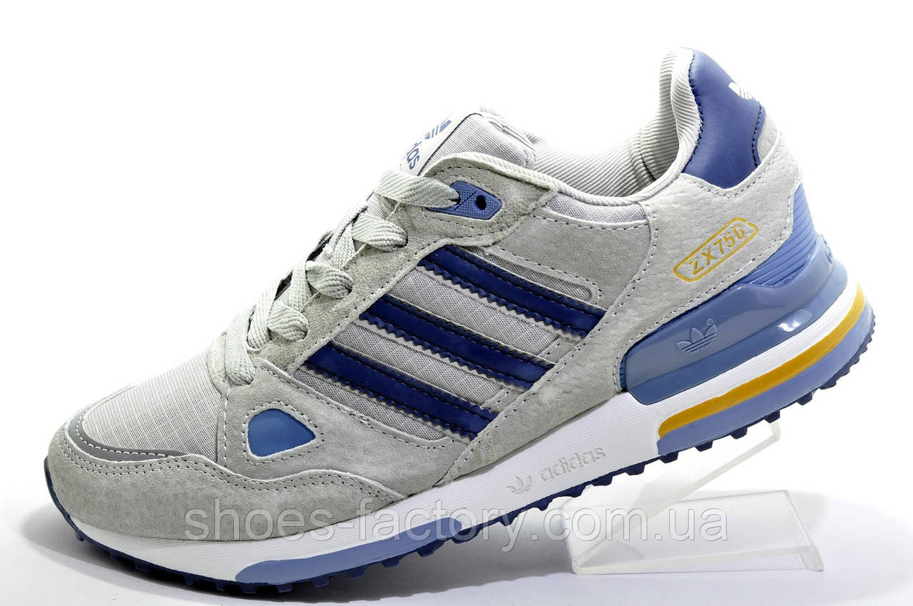 

Мужские кроссовки в стиле Adidas ZX750, Gray\Blue\White 46-29.5см.