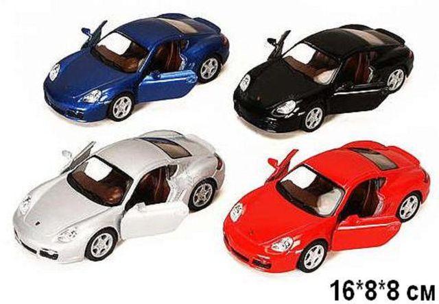 

Модель легковая 5" KT5307W PORSCHE CAYMAN S металл.инерц.откр.дв.4цв.кор./96/