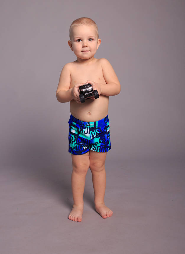 Детские купальные шорты для мальчиков (арт. 736)  28-36р. синие, фото 2