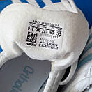 Детские кожаные кроссовки Adidas Gazelle I white/ice blue. Лимитированная серия. US 9.5, фото 7