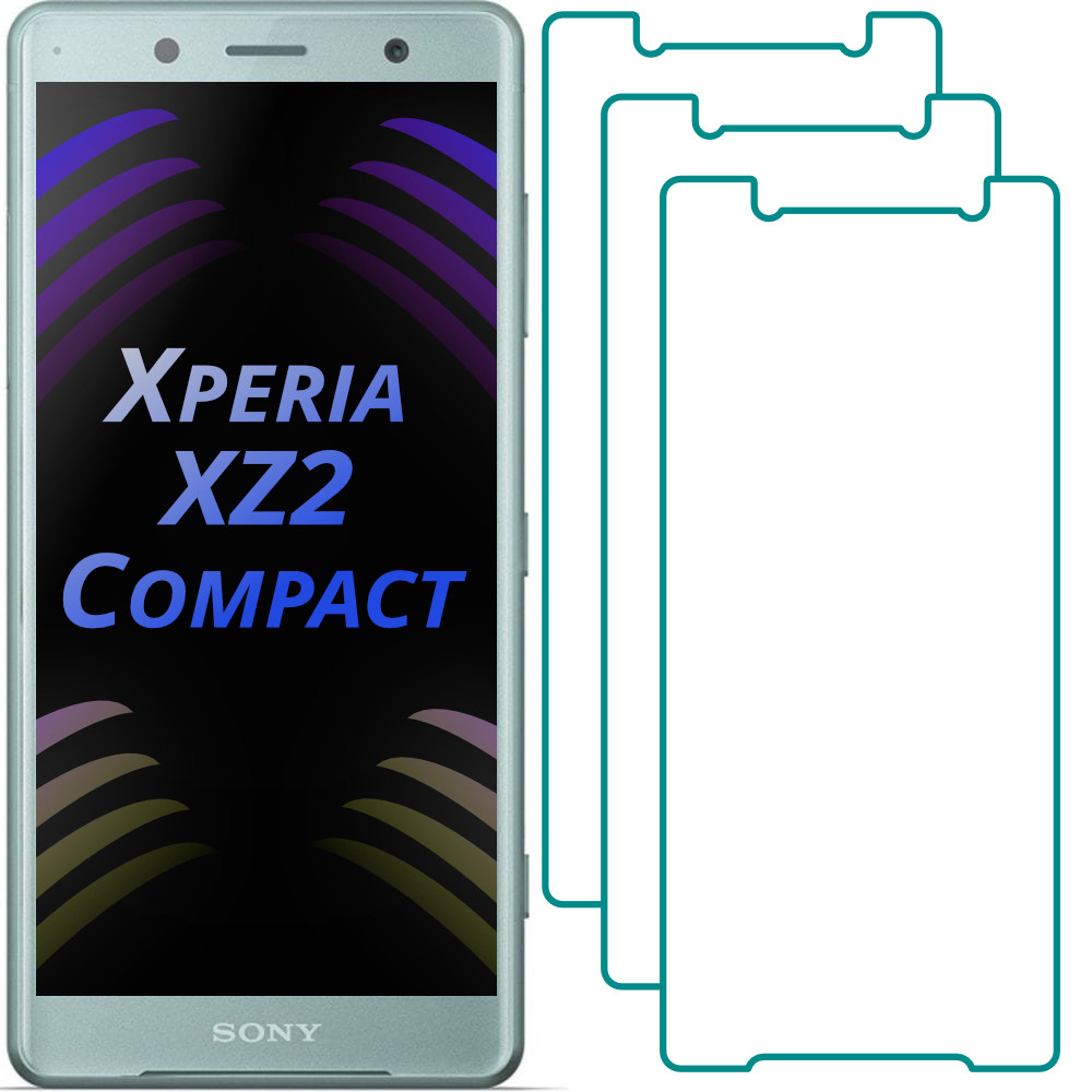 

Защитное стекло Sony Xperia XZ2 Compact (Прозрачное 2.5 D 9H) (Сони Иксперия ХЗ2 Икс Зет 2 Компакт) 3 шт