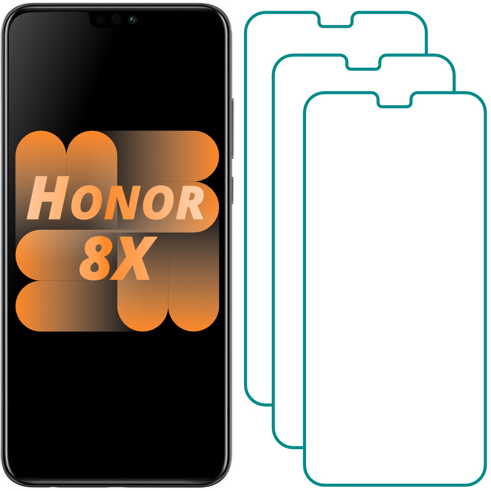 

Защитное стекло Honor 8X (Прозрачное 2.5 D 9H) (Хонор 8Х 8 Икс) 3 шт