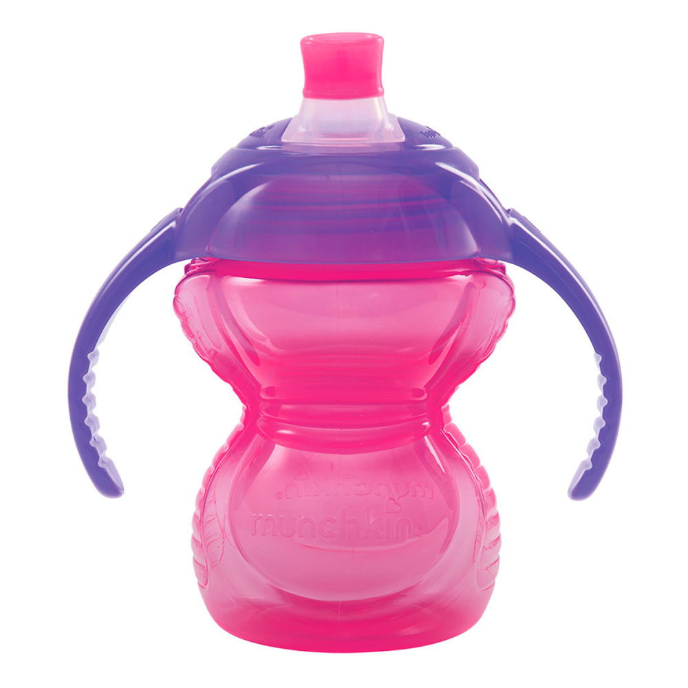 Пляшечка поїльник Munchkin Click Lock рожево-фіолетова від 6 міс., 207 мл