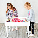 Дитячий світловий стіл-пісочниця Sand Magic з телескопічними* ніжками, кришкою для Lego і магнітним шаром, фото 3