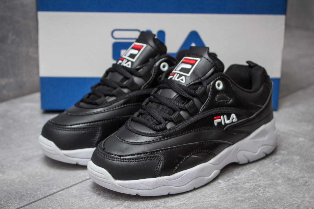 

Кроссовки женские 14501, Fila Ray, черные, < 36 37 > р. 36-22,2см.