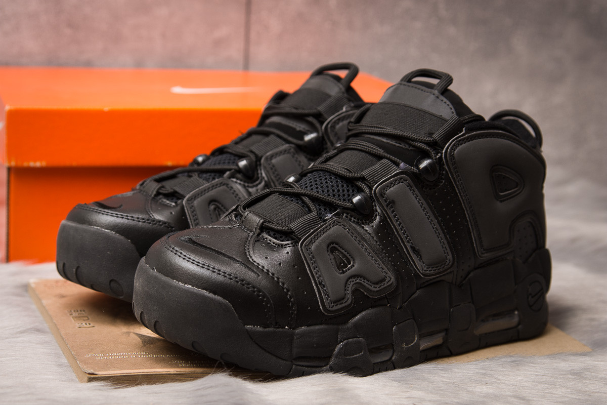 

Кроссовки мужские 15211, Nike Air Uptempo, черные, < 42 43 > р. 42-27,3см.