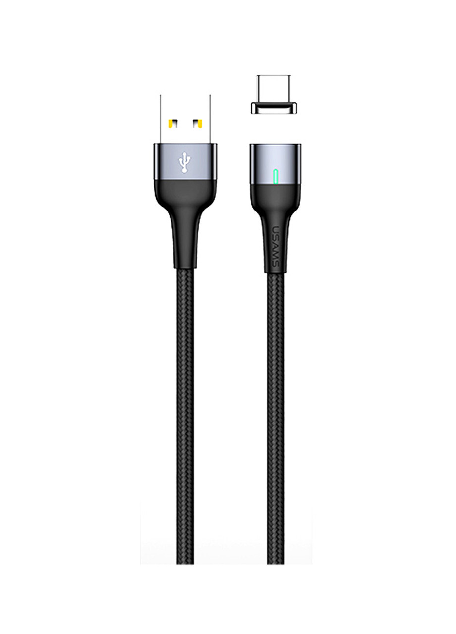 

USB Кабель Type-C Usams U28 Silver (US-SJ327) 1m, Серебристый/черный
