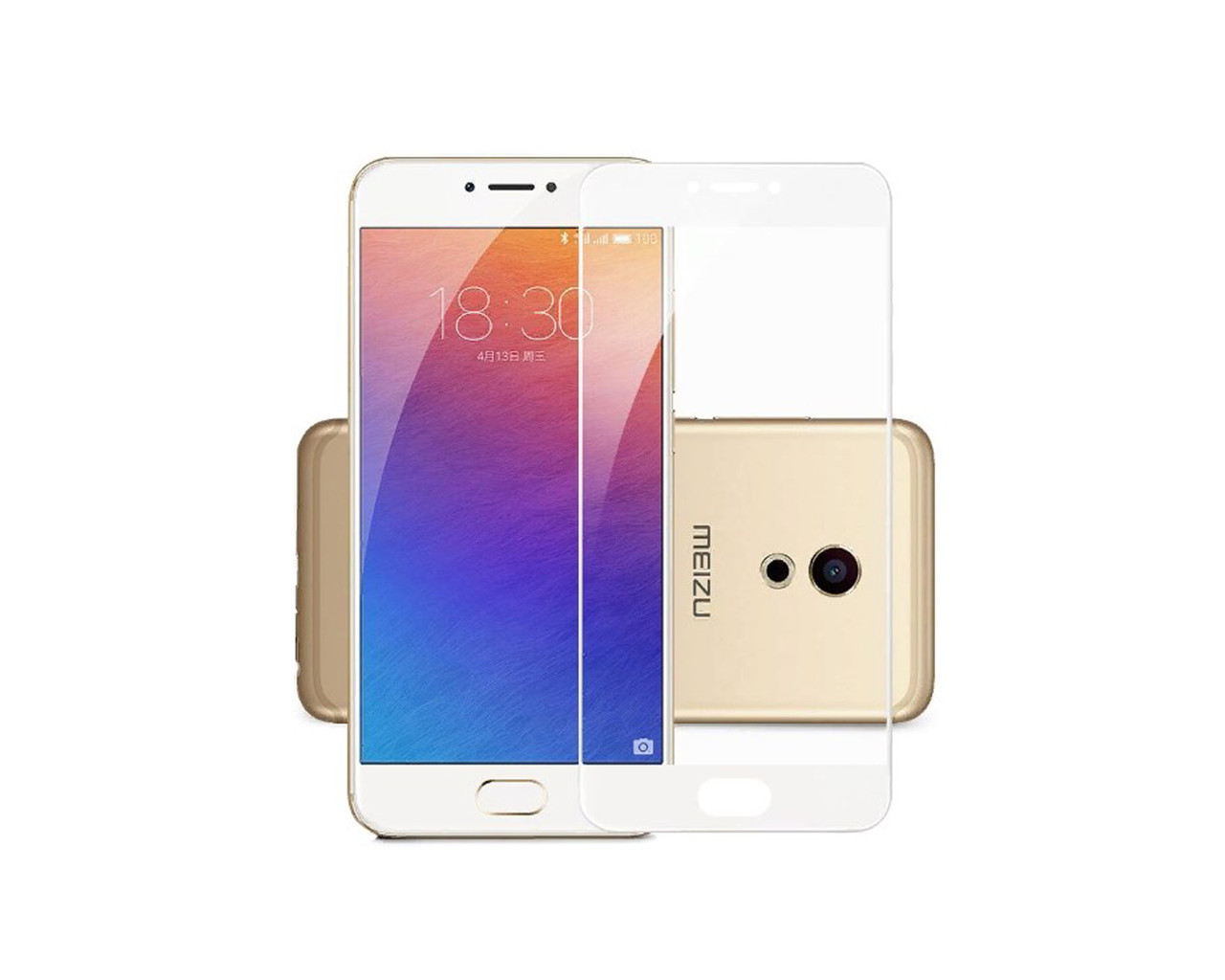 

Защитное 3D стекло Full Cover для Meizu M3 Note White (1965), Белый