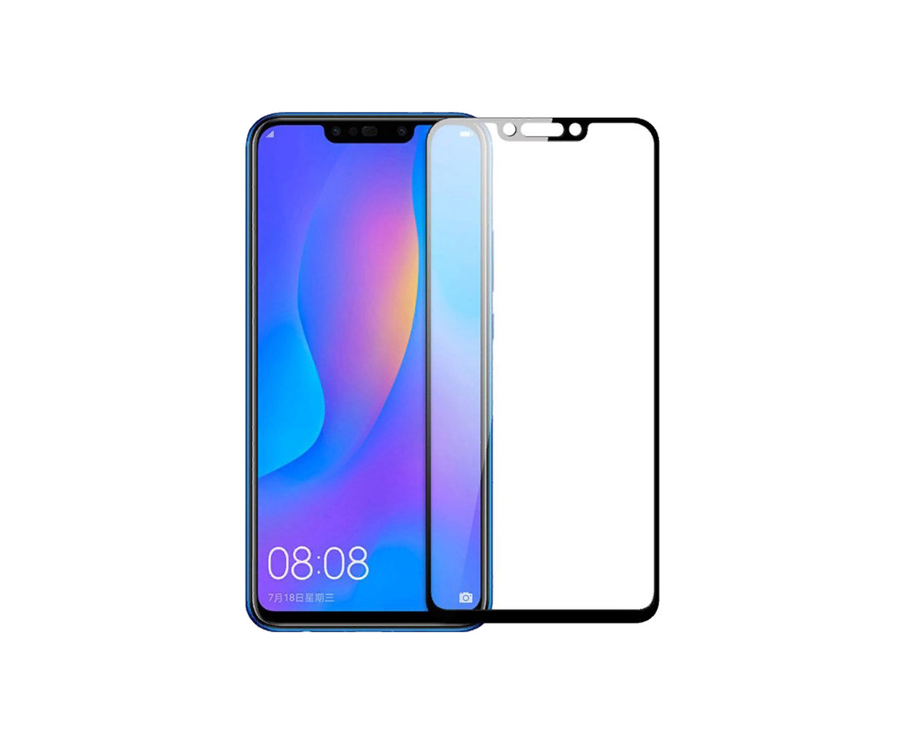 

Защитное 3D стекло Full Cover для Huawei P Smart Plus Black (1973), Черный