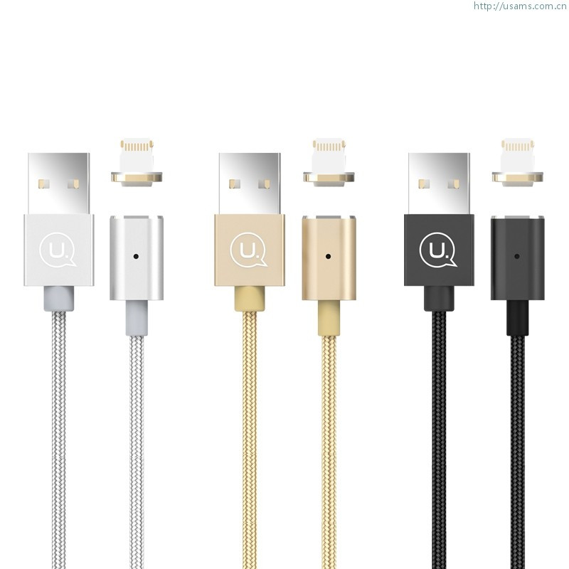 

Кабель Usams US-SJ132 Lightning Magnet Cable U-Link Series Ⅲ (silver)