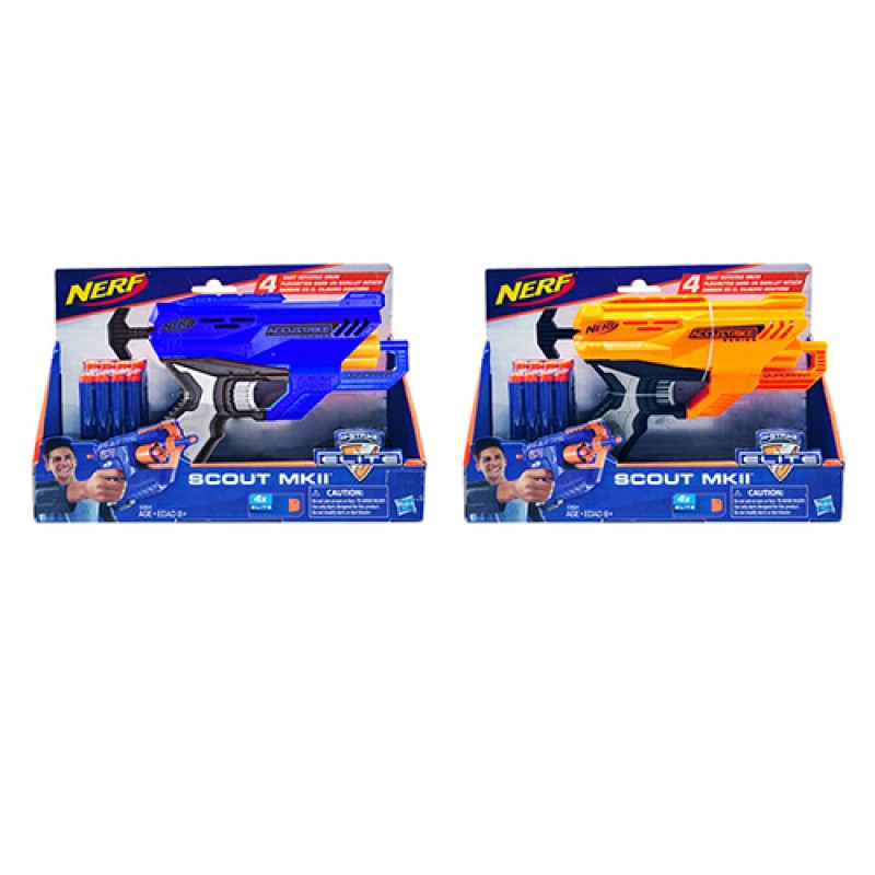 

Набор с мишенью Нёрф (Nerf) 7036, пистолет 22,5см, мягкие пули, 8шт