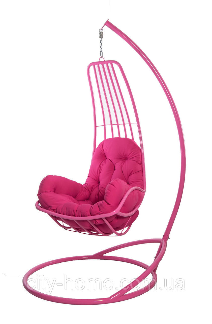 Підвісне крісло-кокон "Делі" рожеве