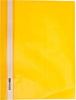 Папка-швидкозш. "Economix" №E31509-05 A4 з прозор.верхом,без перфори.,апельсина, натуральний.,жовта(10), фото 1