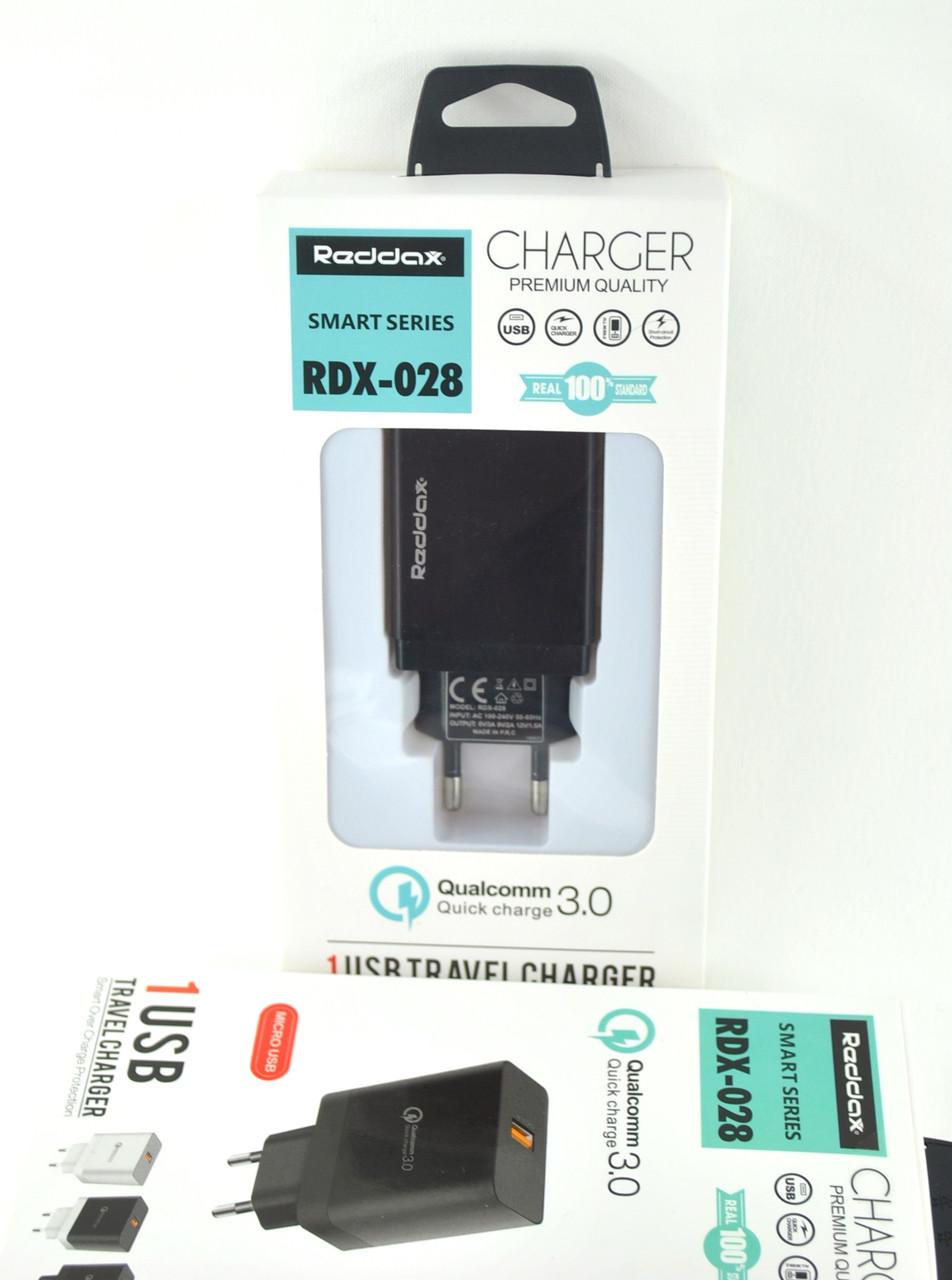 

Зарядное устройство RedDax RDX-028 3.0A 1 Usb Black