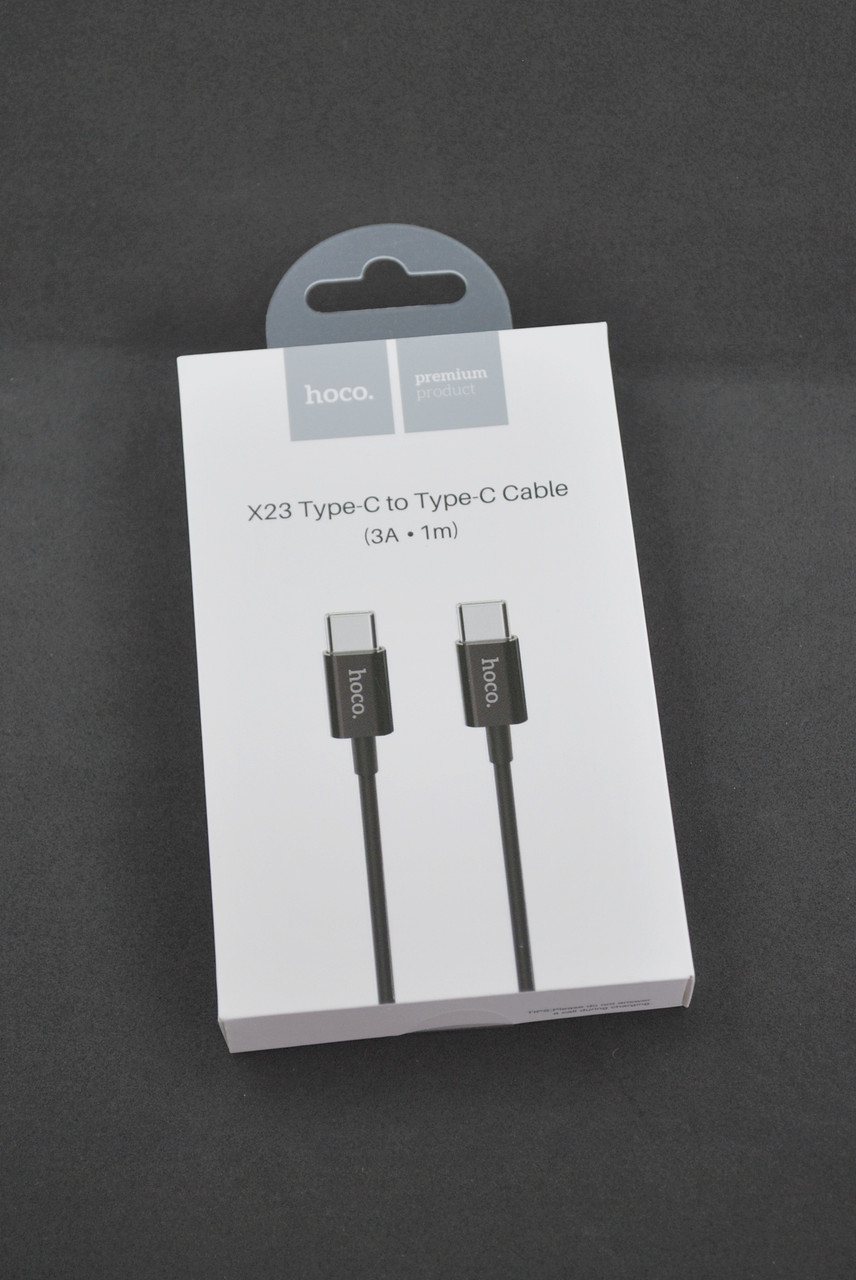 

Кабель Usb-cable Type-C HOCO X23 Skilled 3A 1m (круглый) Black