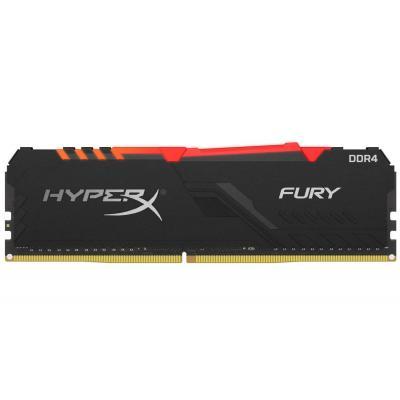 

Модуль памяти для компьютера DDR4 8GB 3600 MHz HyperX Fury RGB Kingston (HX436C17FB3A/8)