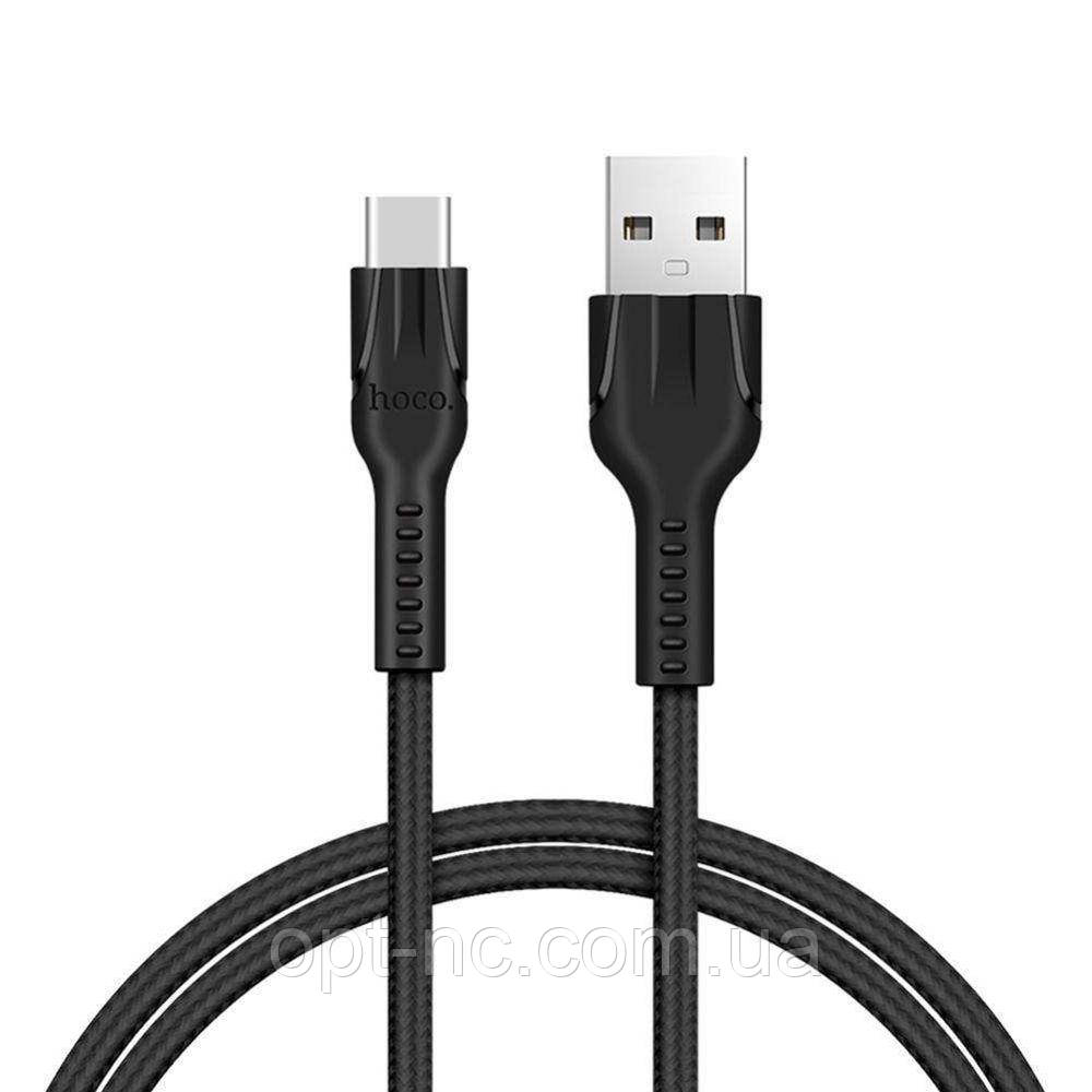 

Зарядный кабель Data Cable Hoco U31 Benay Type-C 1 Метр Черный