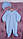 Комбинезон пижама Mini (голубой), фото 2