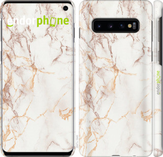 

Чехол на Samsung Galaxy S10 Белый мрамор "3847c-1640-7673"