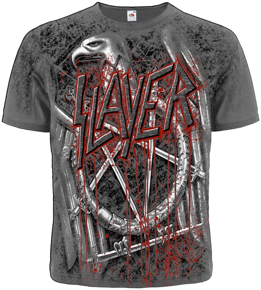 

Футболка Slayer (орел) (graphite t-shirt), Размер XXL