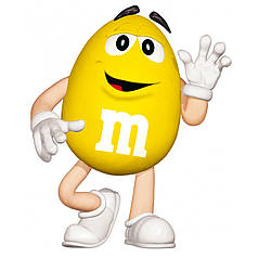 Наклейка на шар 18" M&M's желтый