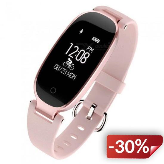 

Фитнес браслет Smart Band SiMax S3 Girl Светло-розовый (SBS3GPG)