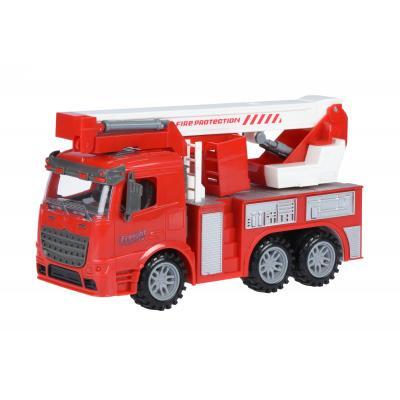 

Спецтехника Same Toy инерционная Truck Пожарная машина с подъемным краном (98-617Ut)