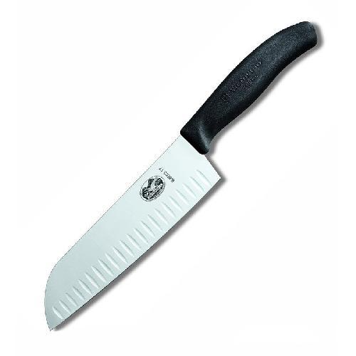 

Ніж кухонний Victorinox SwissClassic Santoku 17 см в блістері чорний (Vx68523.17B)