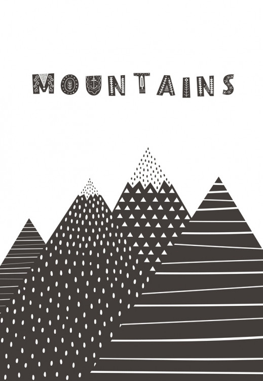 

Постер в рамке Mountains 30х40 см